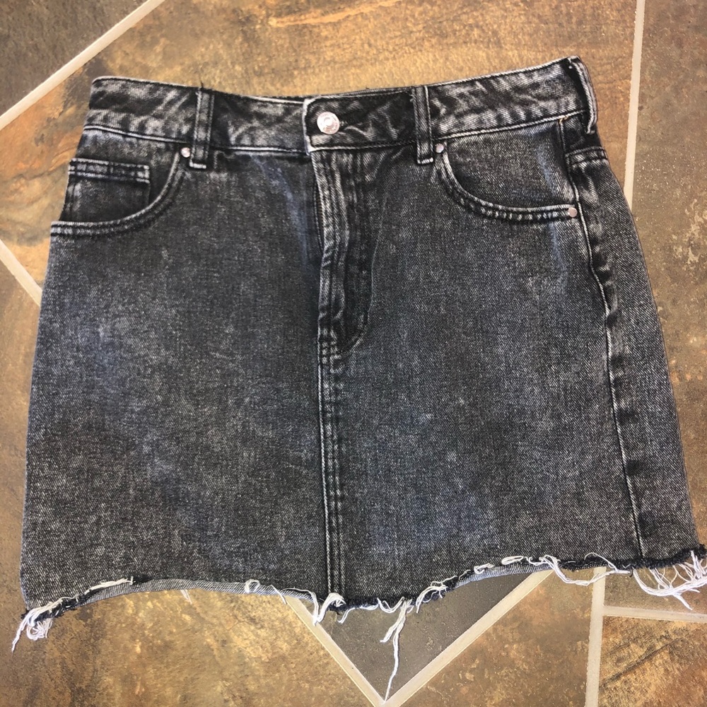 Back Jean Skirt
